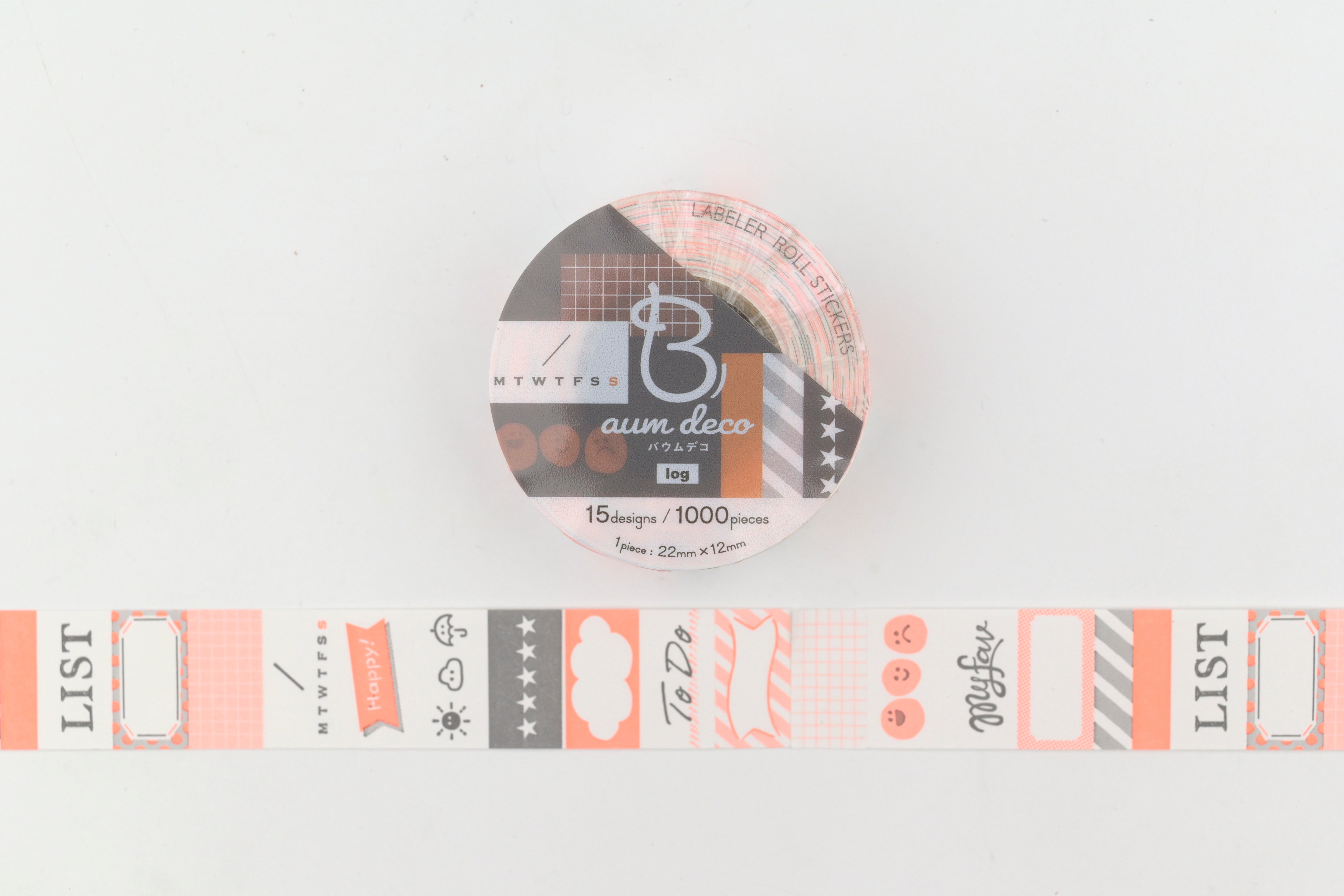 Beverly Baum Label Roll Stickers - Log