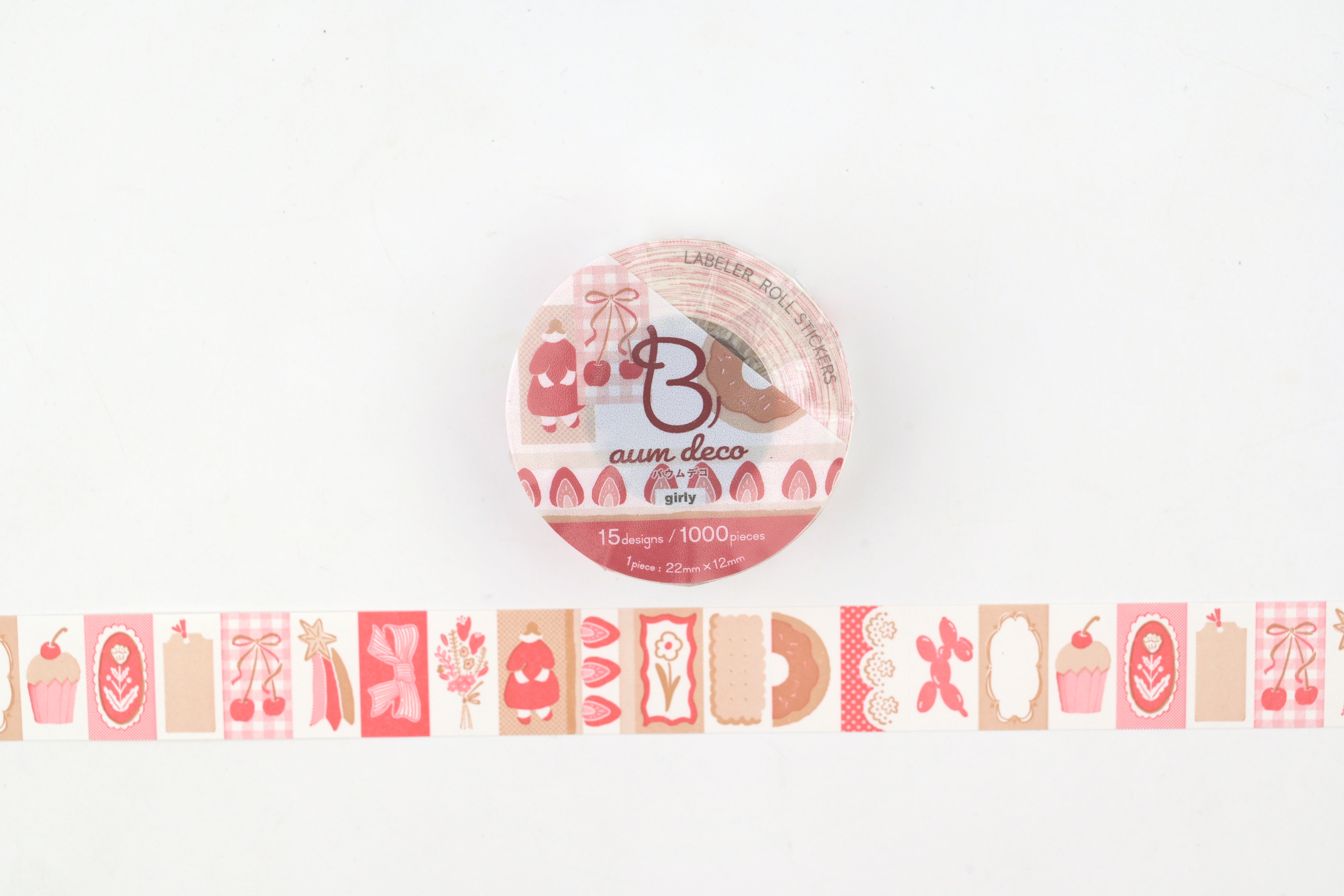 Beverly Baum Label Roll Stickers - Girly