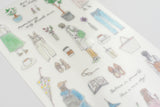 Midori Transfer Stickers for Journaling - Fashion Motifs