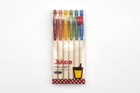 Pilot Juice Gel Pen - Classic Color - 0.5mm - Set of 6