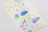 Midori Transfer Stickers for Journaling - Water Color Starry Sky Motifs