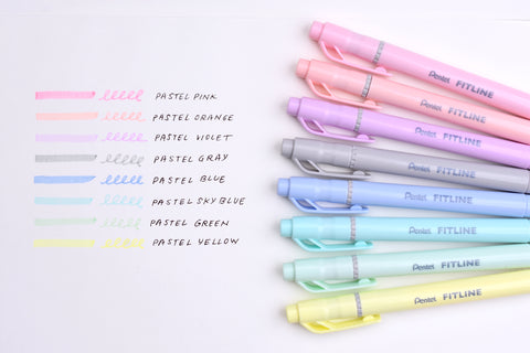 Pentel Fitline Double-Sided Highlighter - Pastels