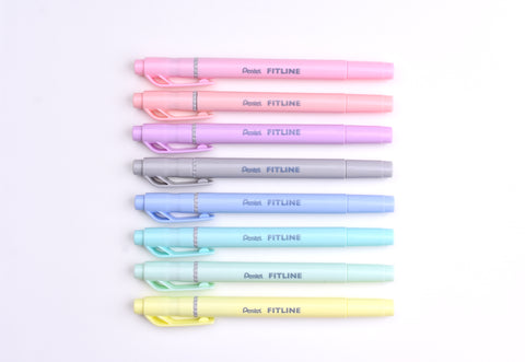 Pentel Fitline Double-Sided Highlighter - Pastels