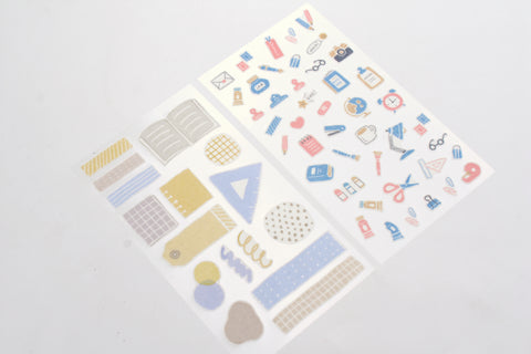 Midori 2 Sheets Planner Sticker - Stationery