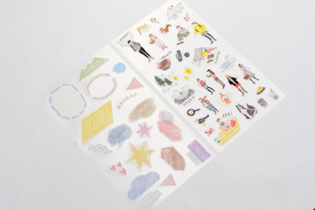 Midori 2 Sheets Planner Sticker - Hanging Out – Yoseka Stationery