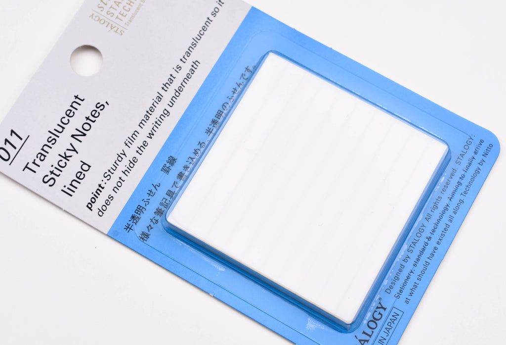 Stalogy Translucent Sticky Notes - 25mm – Yoseka Stationery