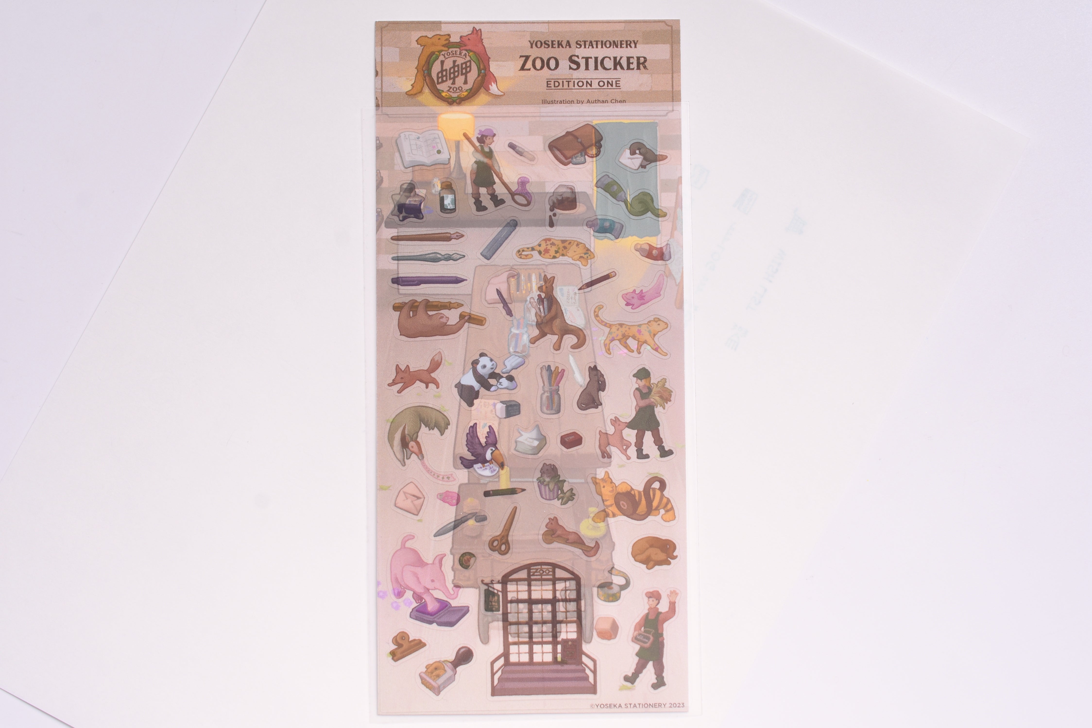 Yoseka Stationery Zoo Sticker - Edition One