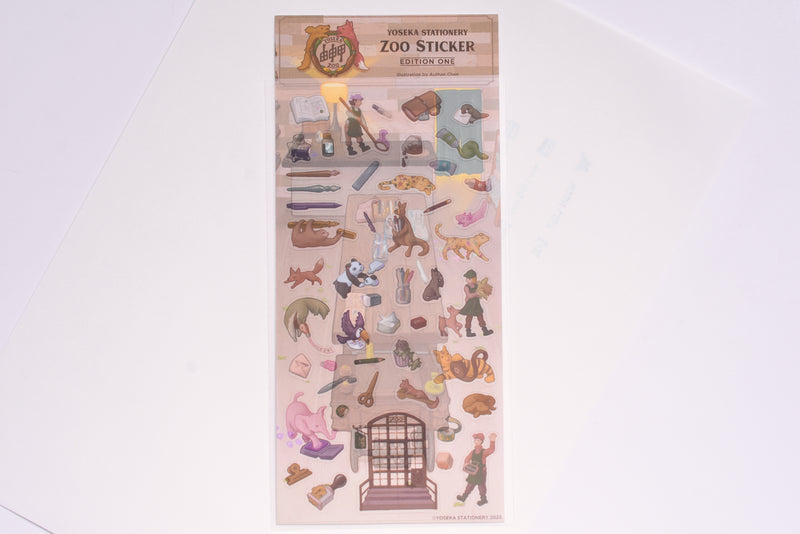 Yoseka Stationery Zoo Sticker - Edition One