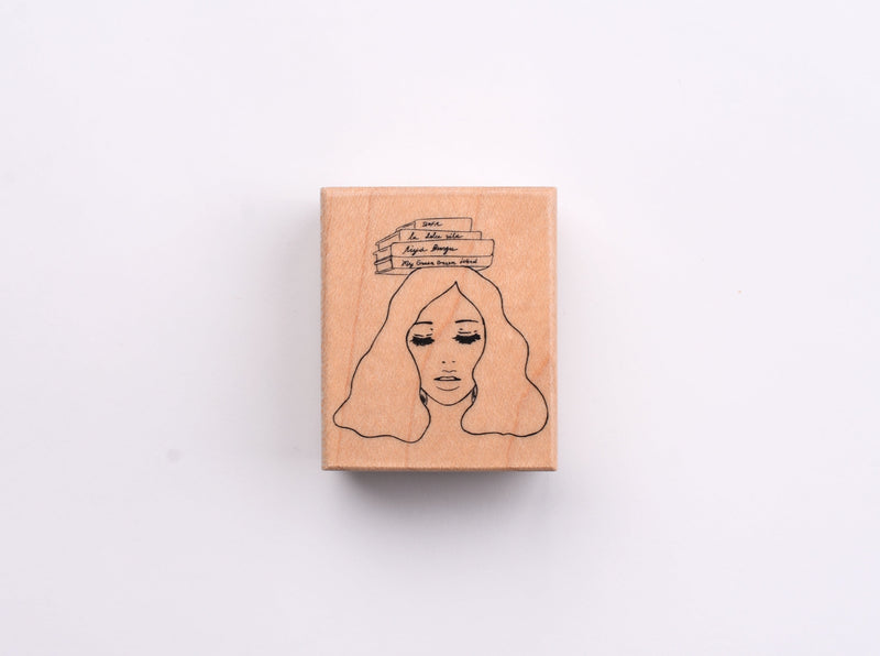 La Dolce Vita Rubber Stamp - Library Girl