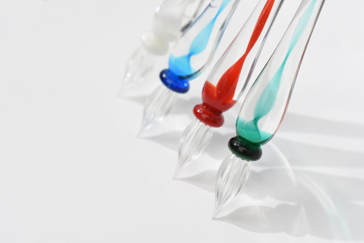 Teranishi Guitar Glass Pen - Ribbon Design – Yoseka Stationery