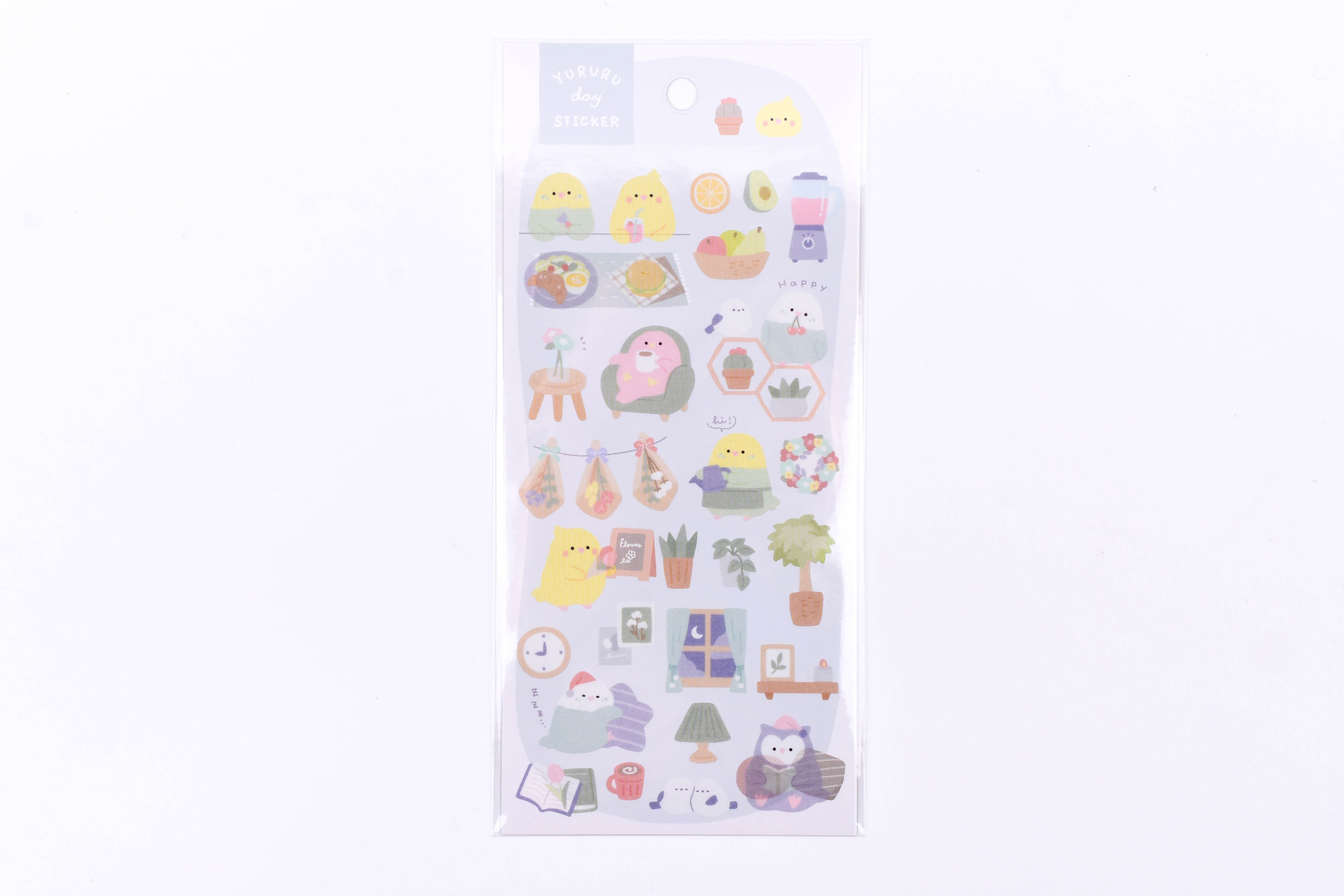 Yurrr Sticker Yururu Day Sticker - Birds – Yoseka Stationery