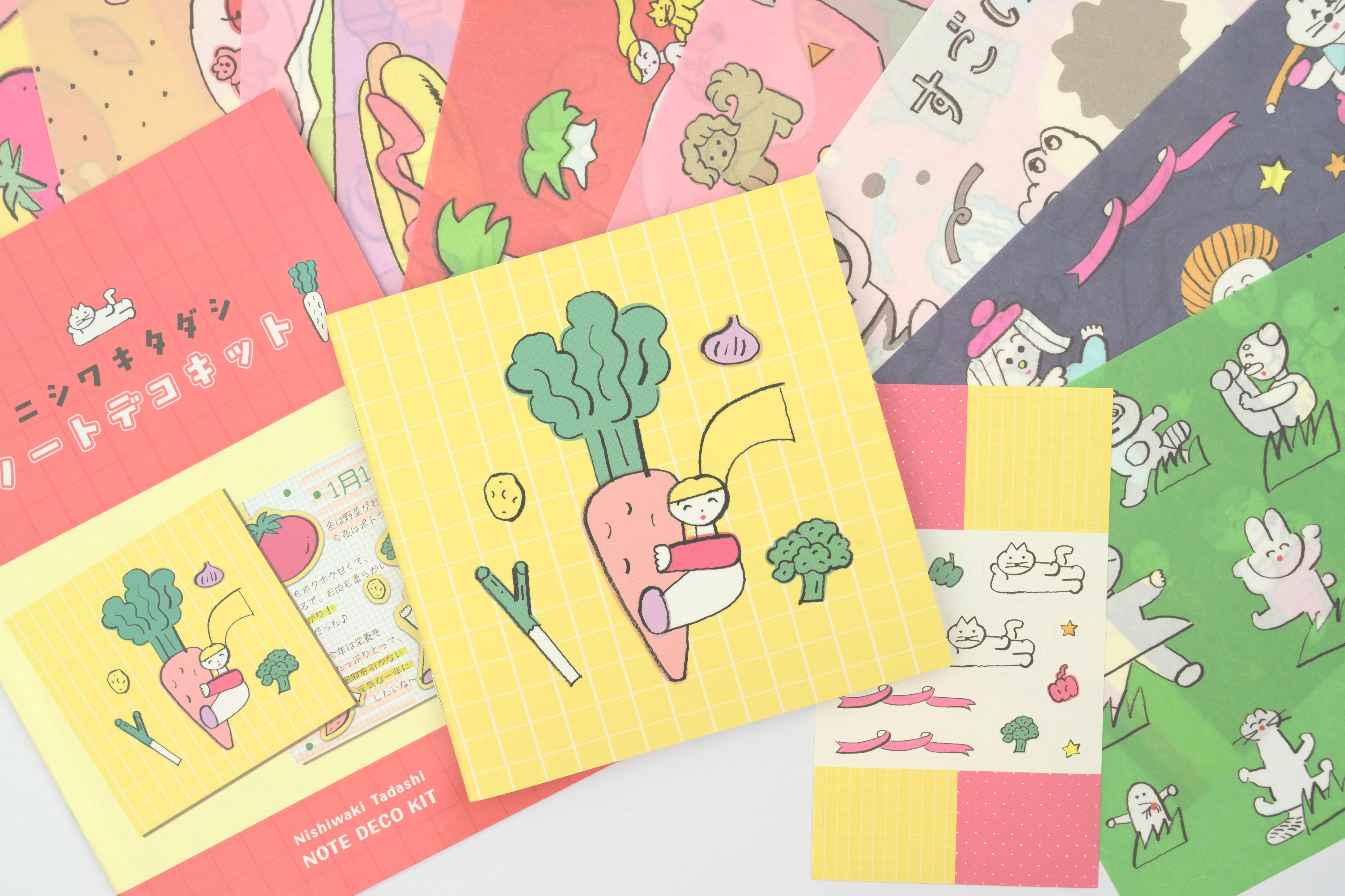 Komamono Creative x Tadashi Nishiwaki Note Deco Kit