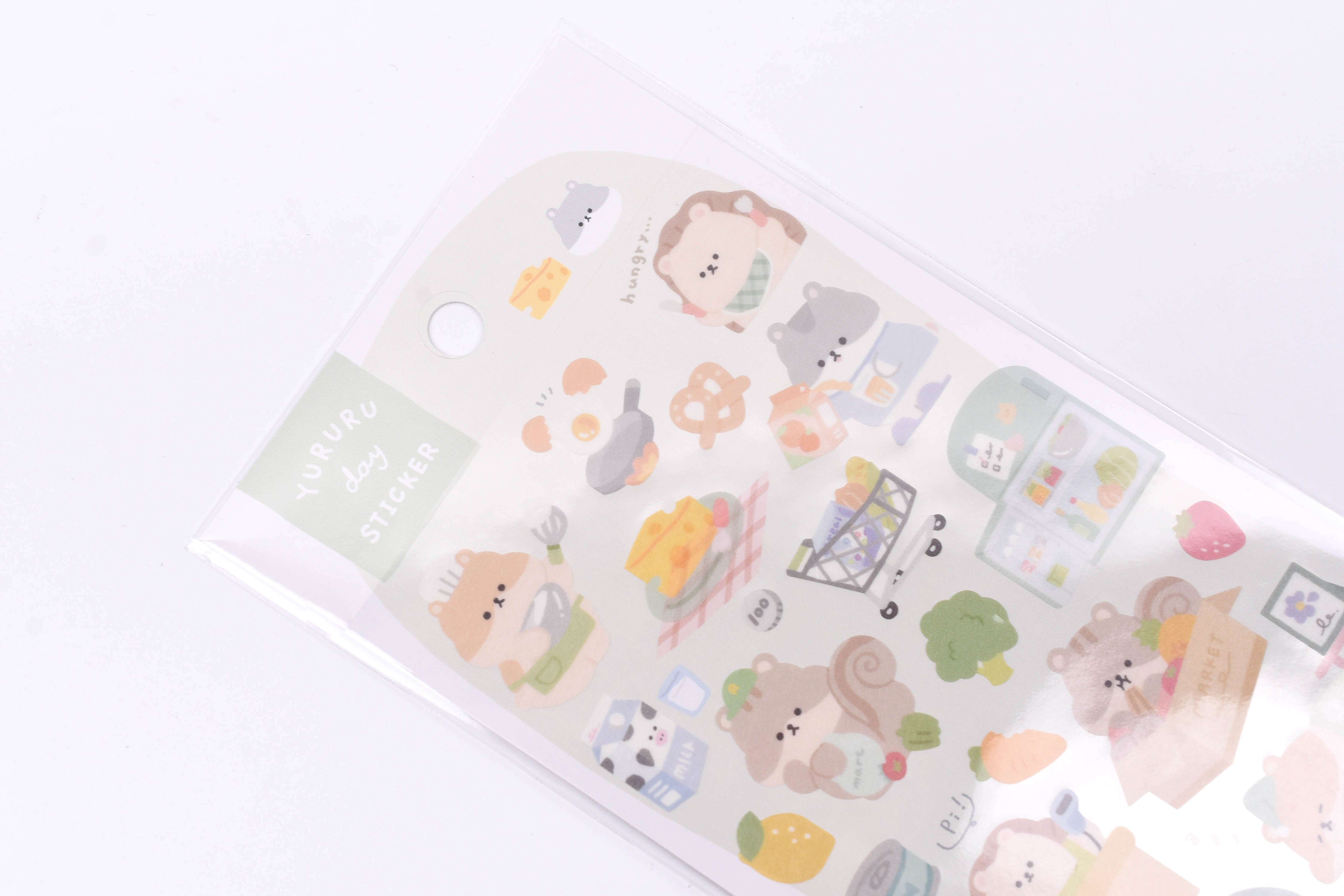 Yururu Day Sticker - Forest Animals