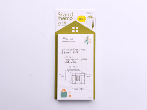 Midori Stand Memo Pad - Vertical Type - Free