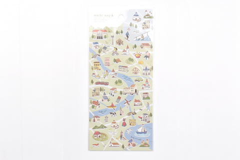 Mind Wave - Town Map Sticker - Green City