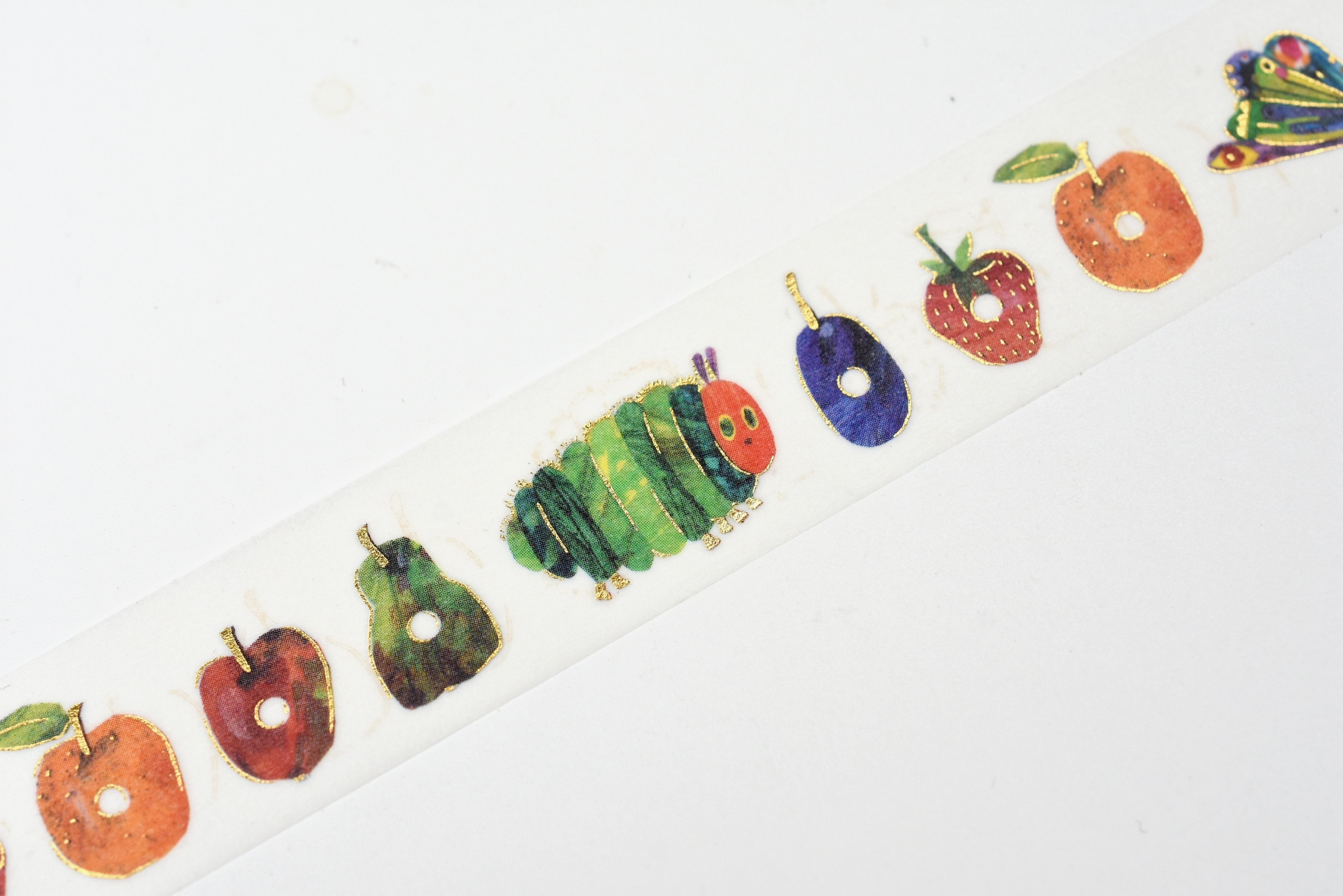 Cozyca - Eric Carle Foil Stamping Washi Tape - The Very Hungry Caterpillar