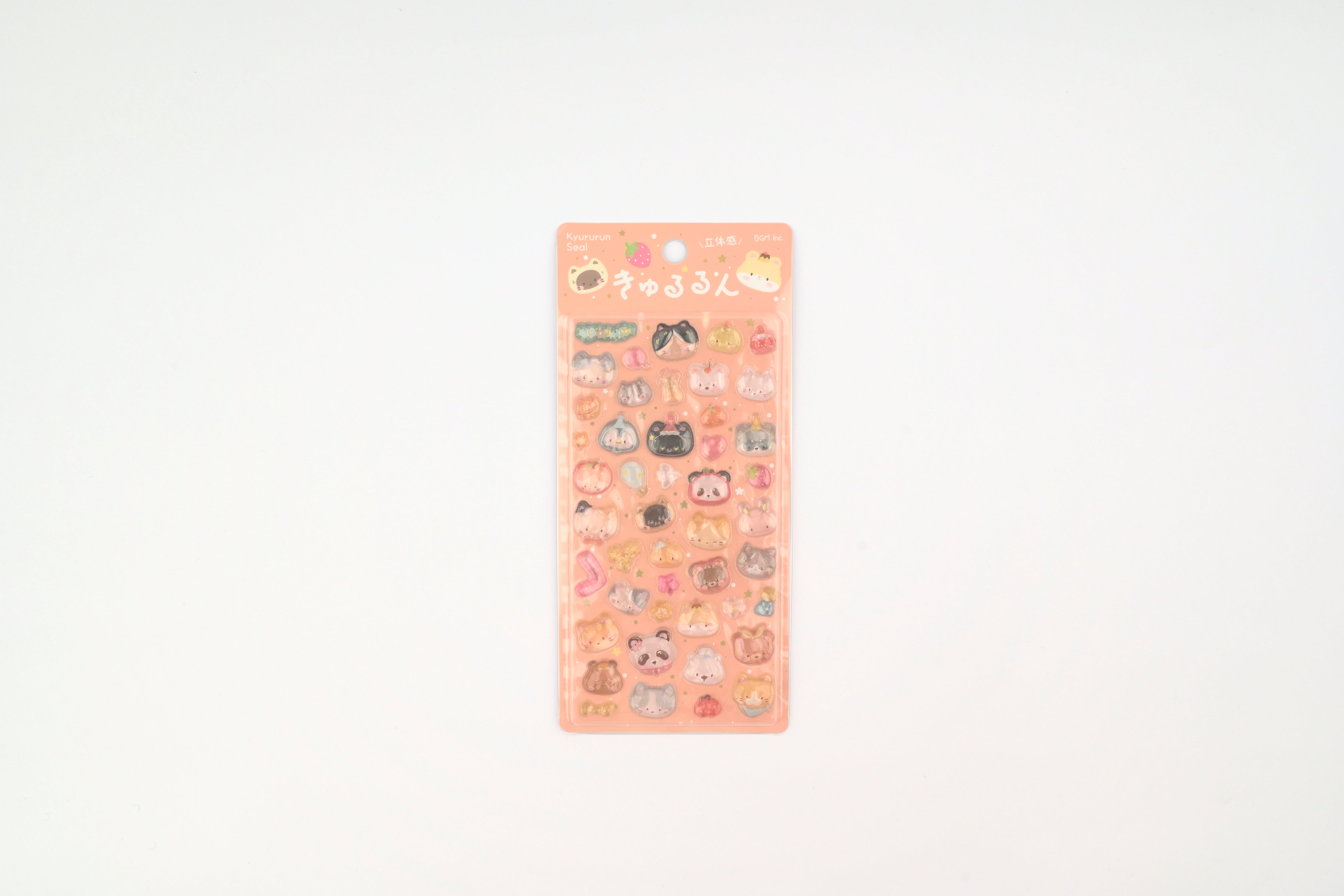 BGM 3D Sticker Sheet - Kyururun - Chill Animals