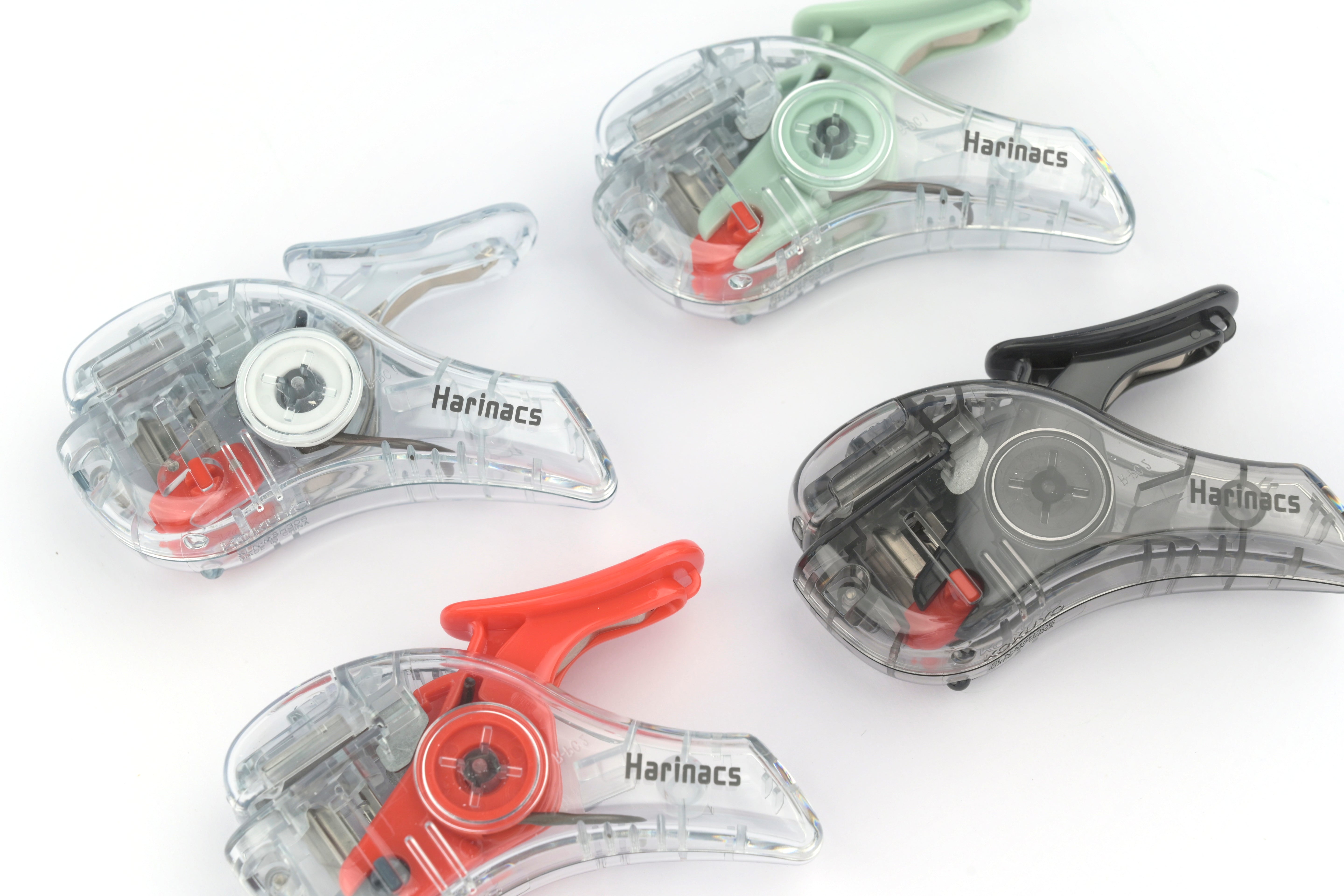 Kokuyo Harinacs Stapleless Stapler - Compact Alpha - Transparent Mechanism