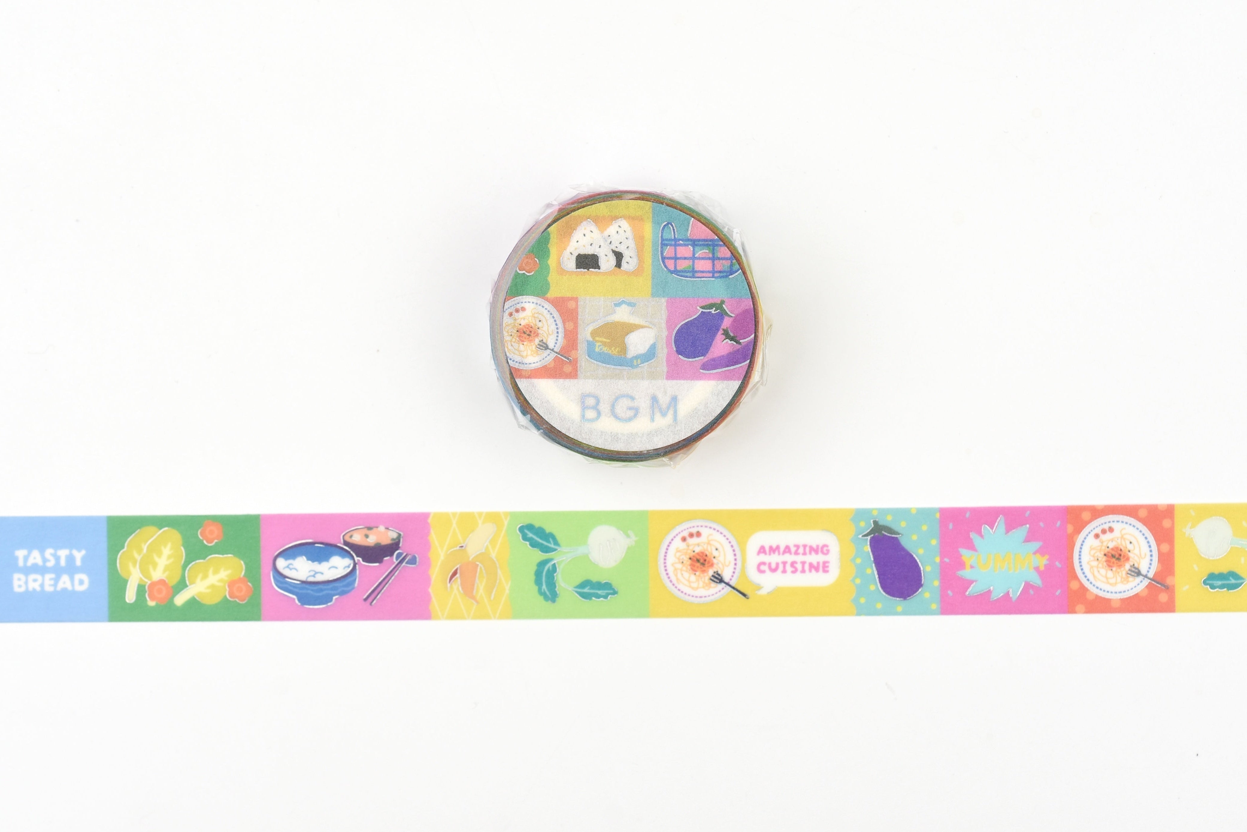BGM Life Washi Tape - Foil Stamping - Pop Food