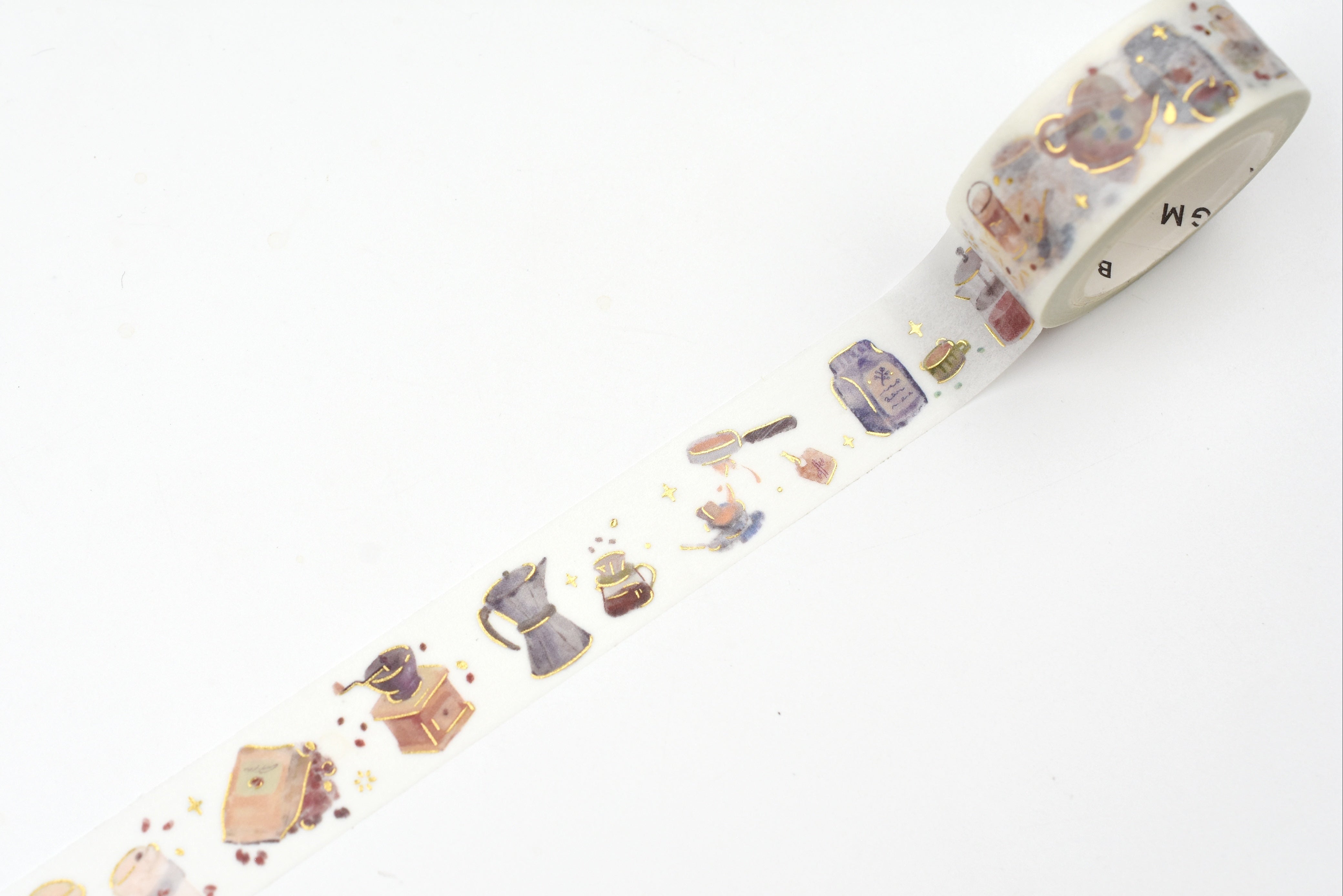 BGM Life Washi Tape - Foil Stamping - Enjoy Cafe