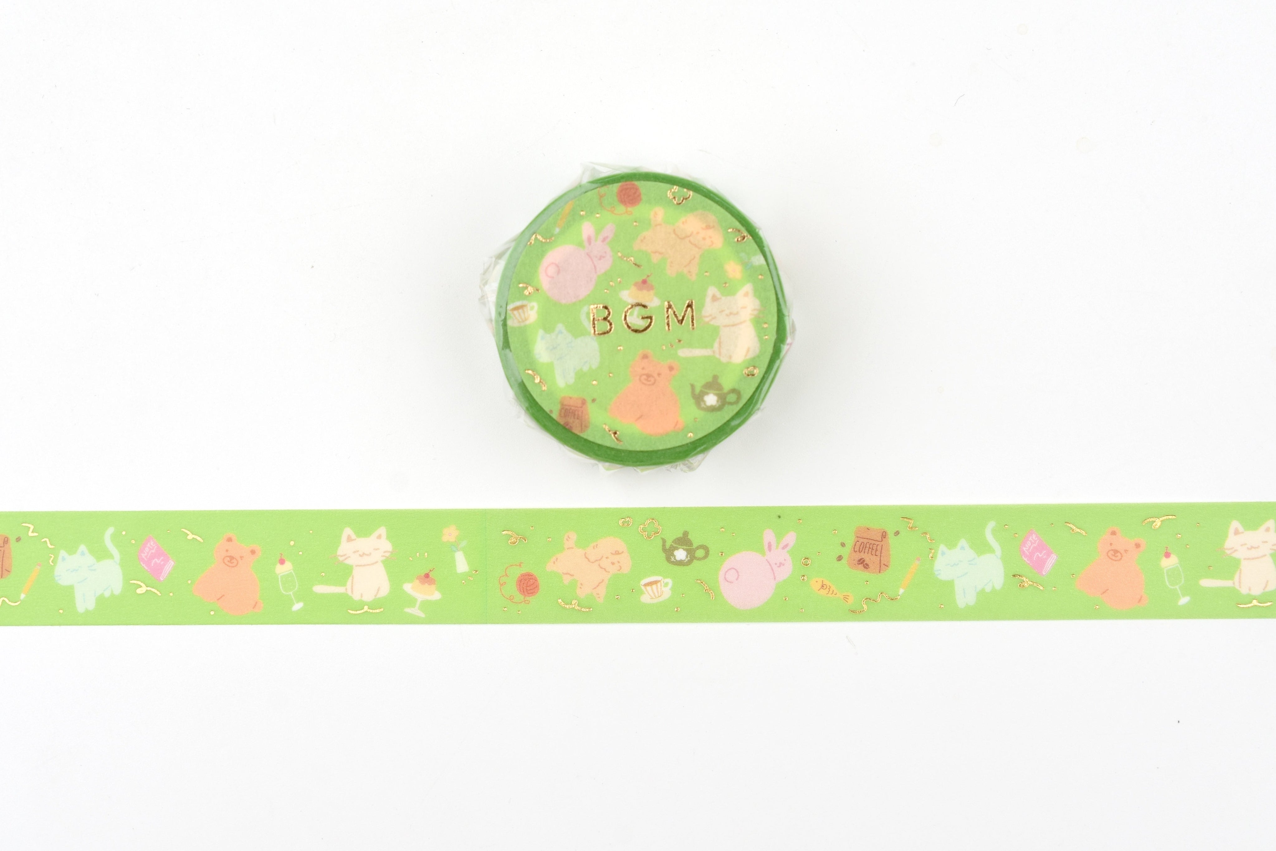BGM Life Washi Tape - Foil Stamping - Animal Carnival
