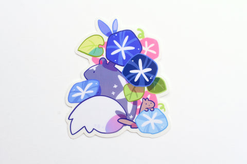 Ameruu Sticker - Morning Glory Satellite Skunk & friend