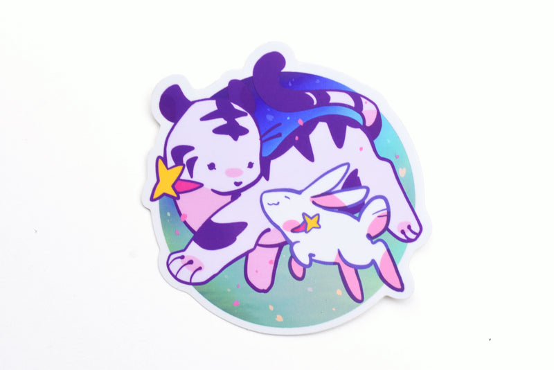 Ameruu Sticker - Water Zodiac: Tiger & Rabbit