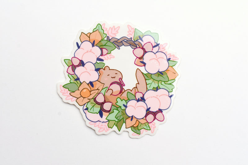 Ameruu Sticker - Cotton Wreath