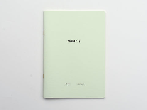 Laconic Style Notebook - Monthly - A5