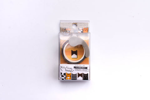 Kutsuwa Ribbon 2-way Washi Tape Cutter - Cat