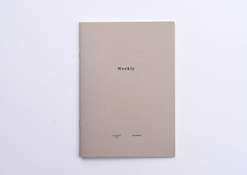 Laconic Style Notebook - Weekly - A5