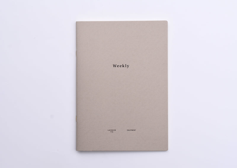 Laconic Style Notebook - Weekly - A5