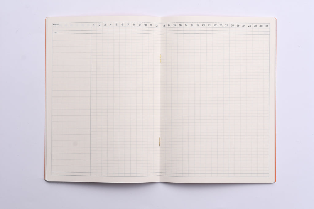 Laconic Style Notebook - Gantt Chart - A5 – Yoseka Stationery