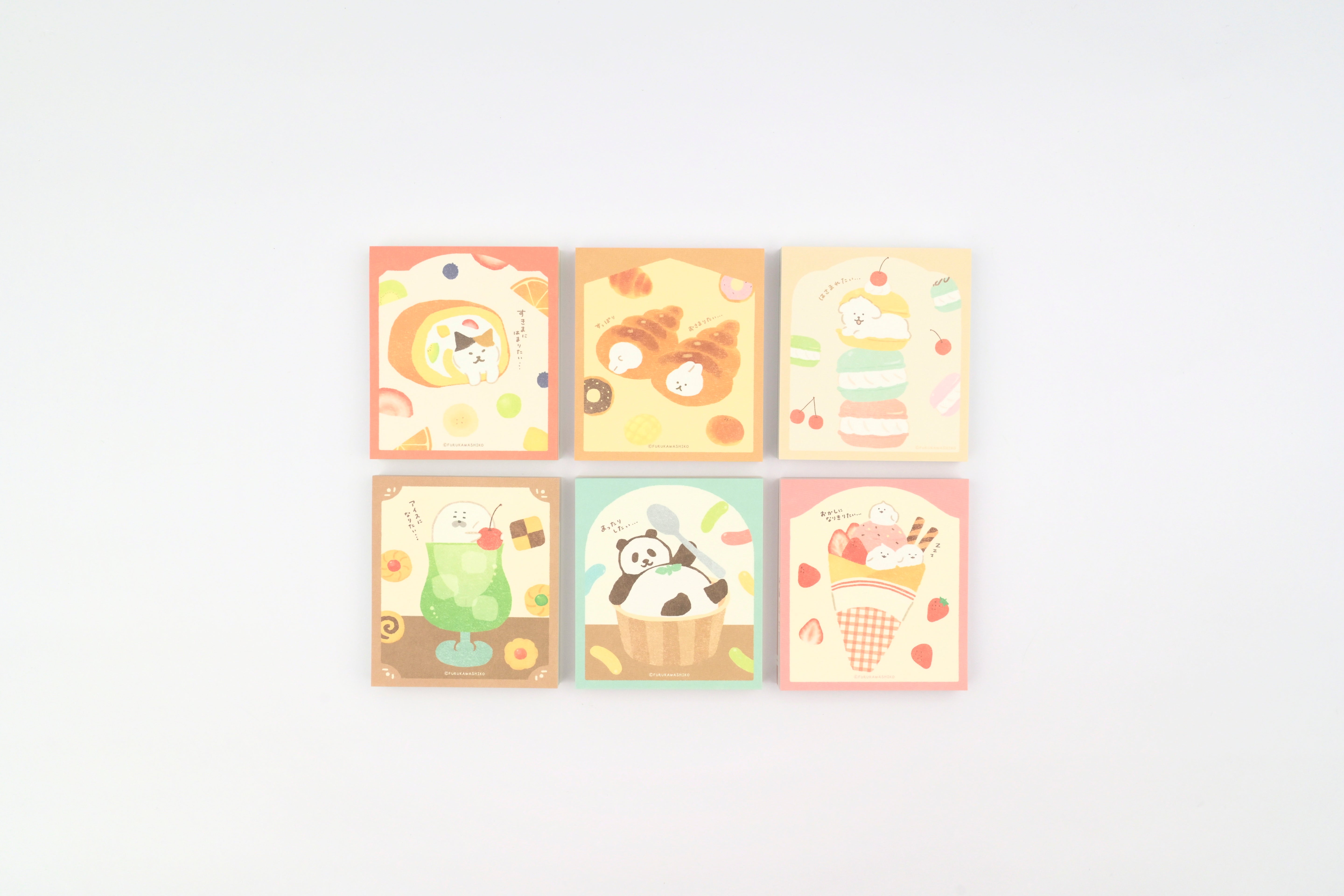 Furukawa Paper Memo Pad - Sweets Animal Workshop - Vol. 3