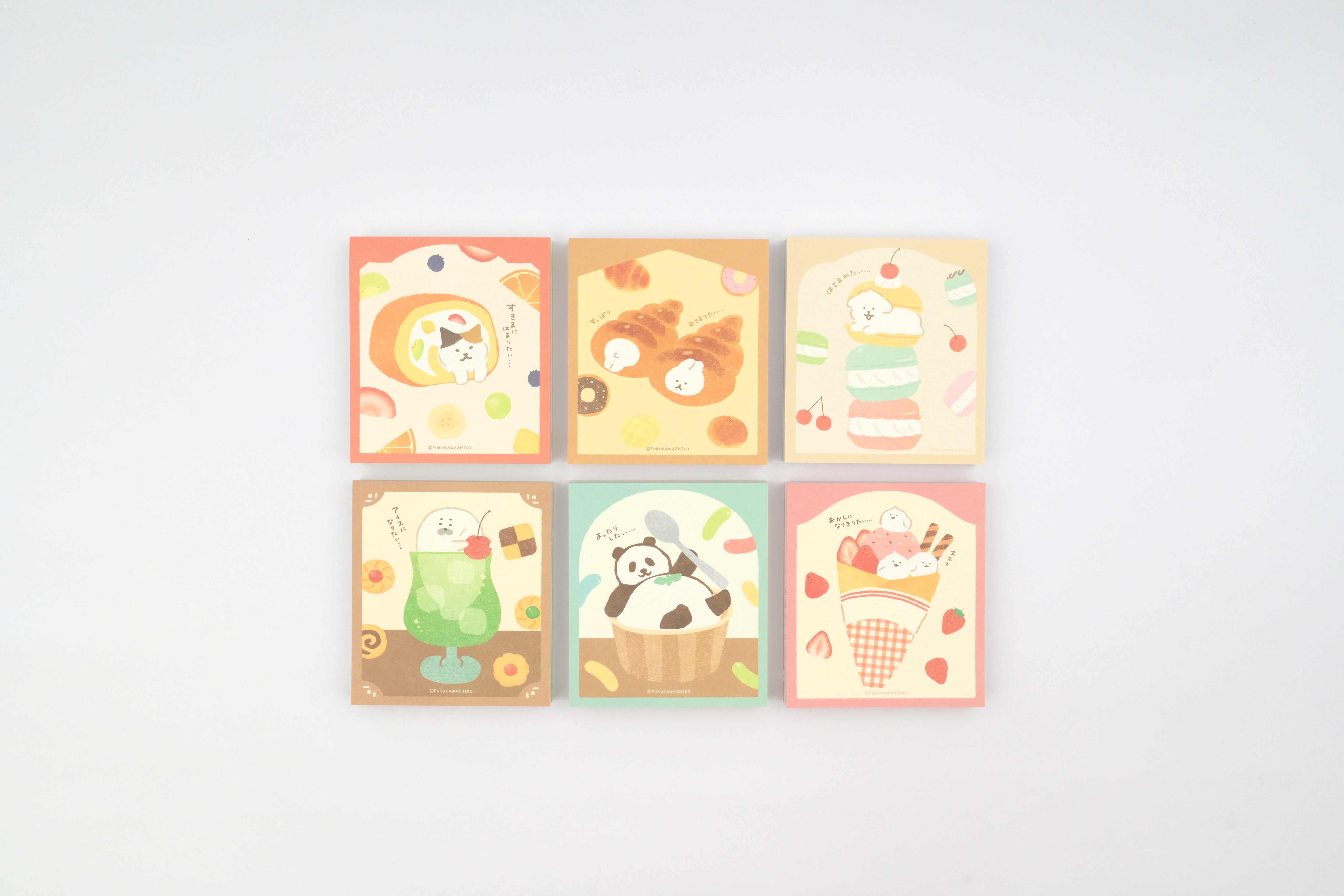 Furukawa Paper Memo Pad - Sweets Animal Workshop - Vol. 3