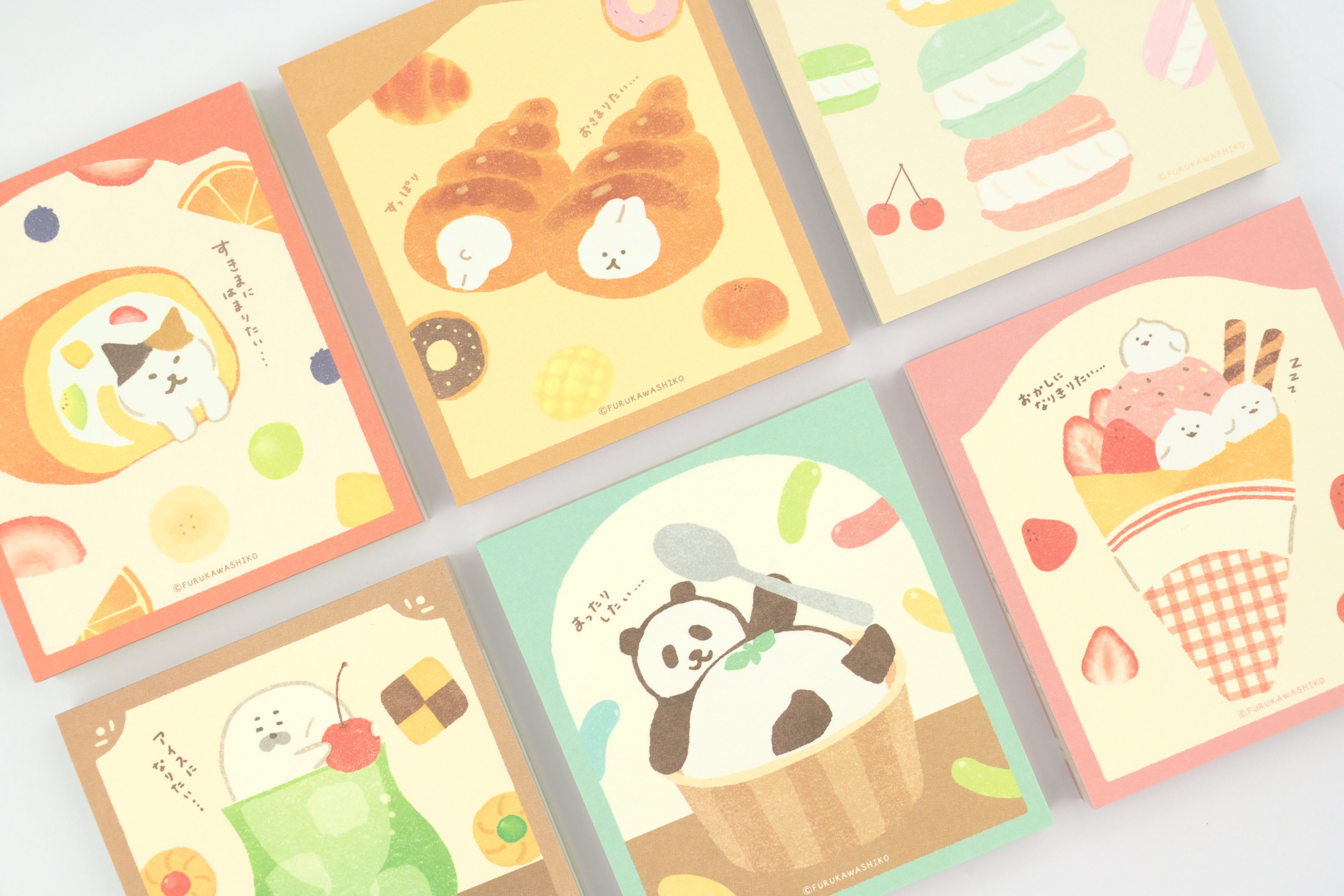 Furukawa Paper Memo Pad - Sweets Animal Workshop - Vol. 3