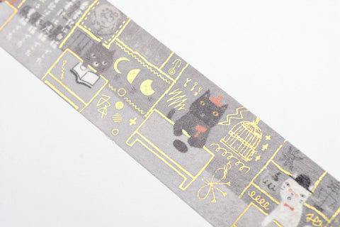 SEAL-DO Washi Tape - Shinzi Katoh - Cat Office - 27mm