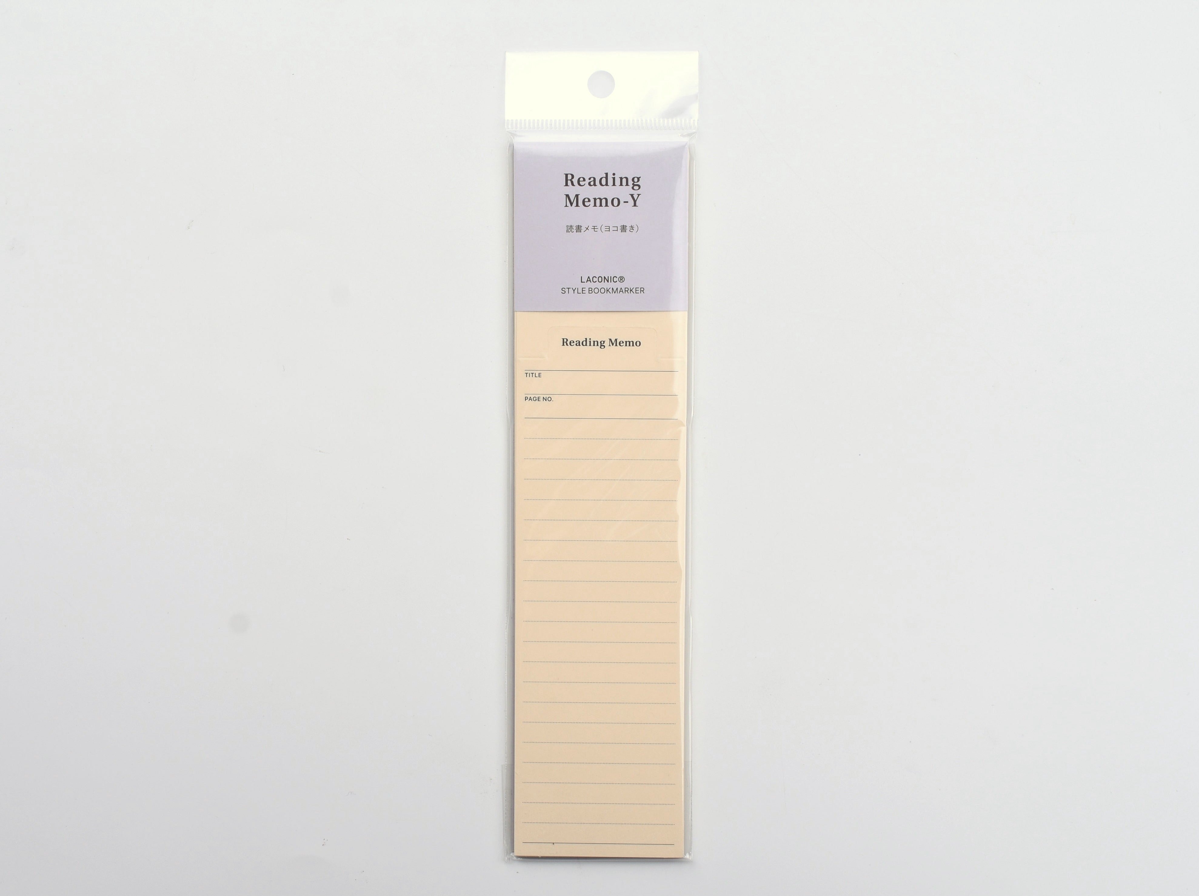 Laconic Style Bookmarker - Reading Memo - Horizontal