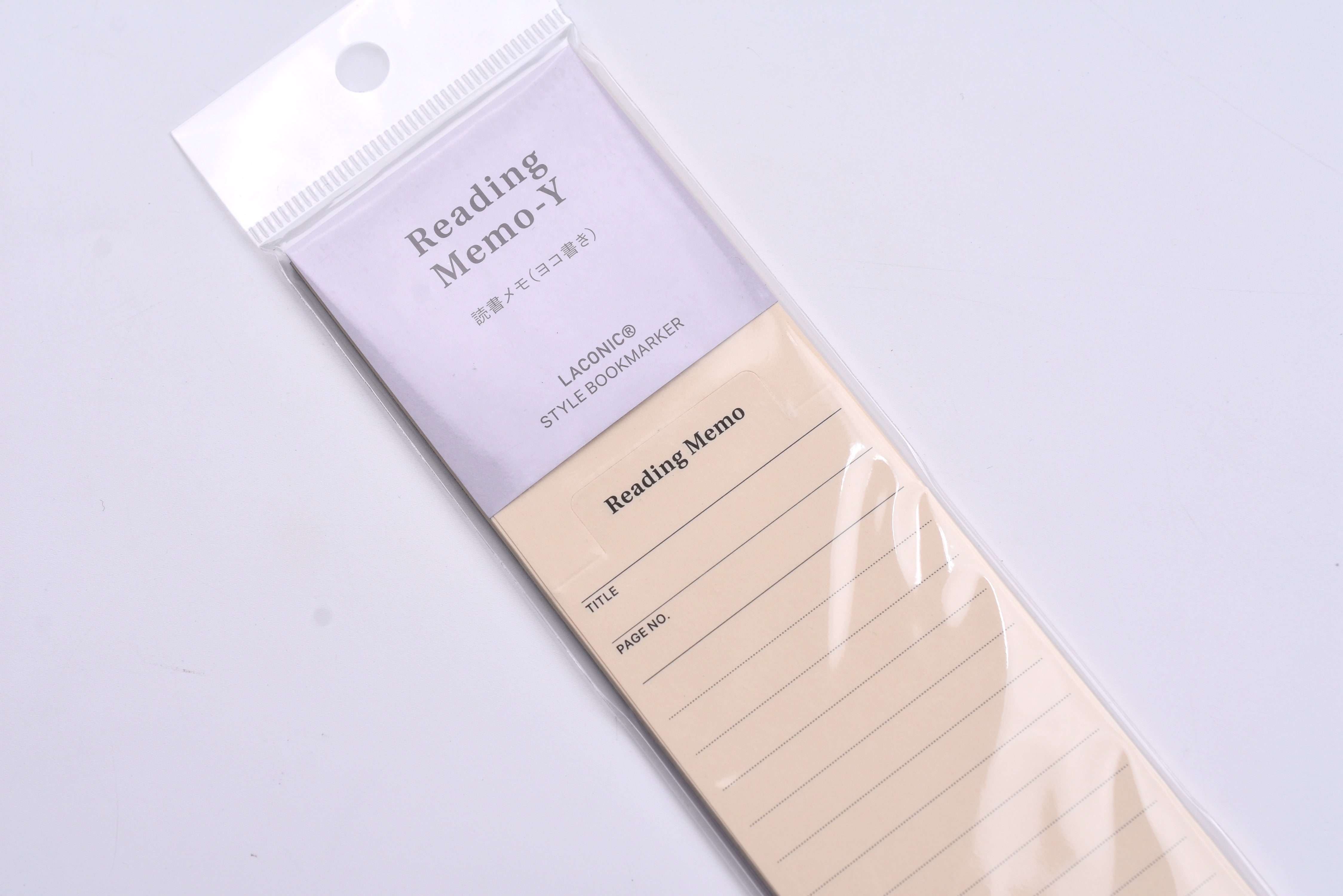 Laconic Style Bookmarker - Reading Memo - Horizontal