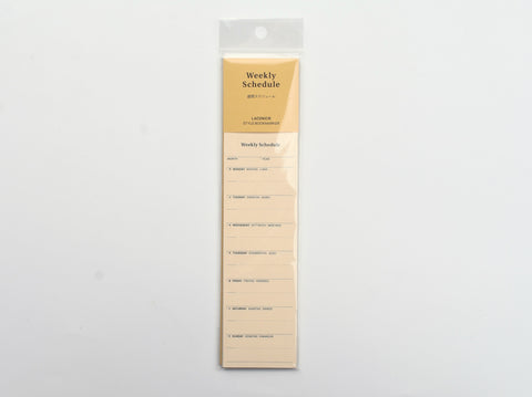 Laconic Style Bookmarker - Weekly