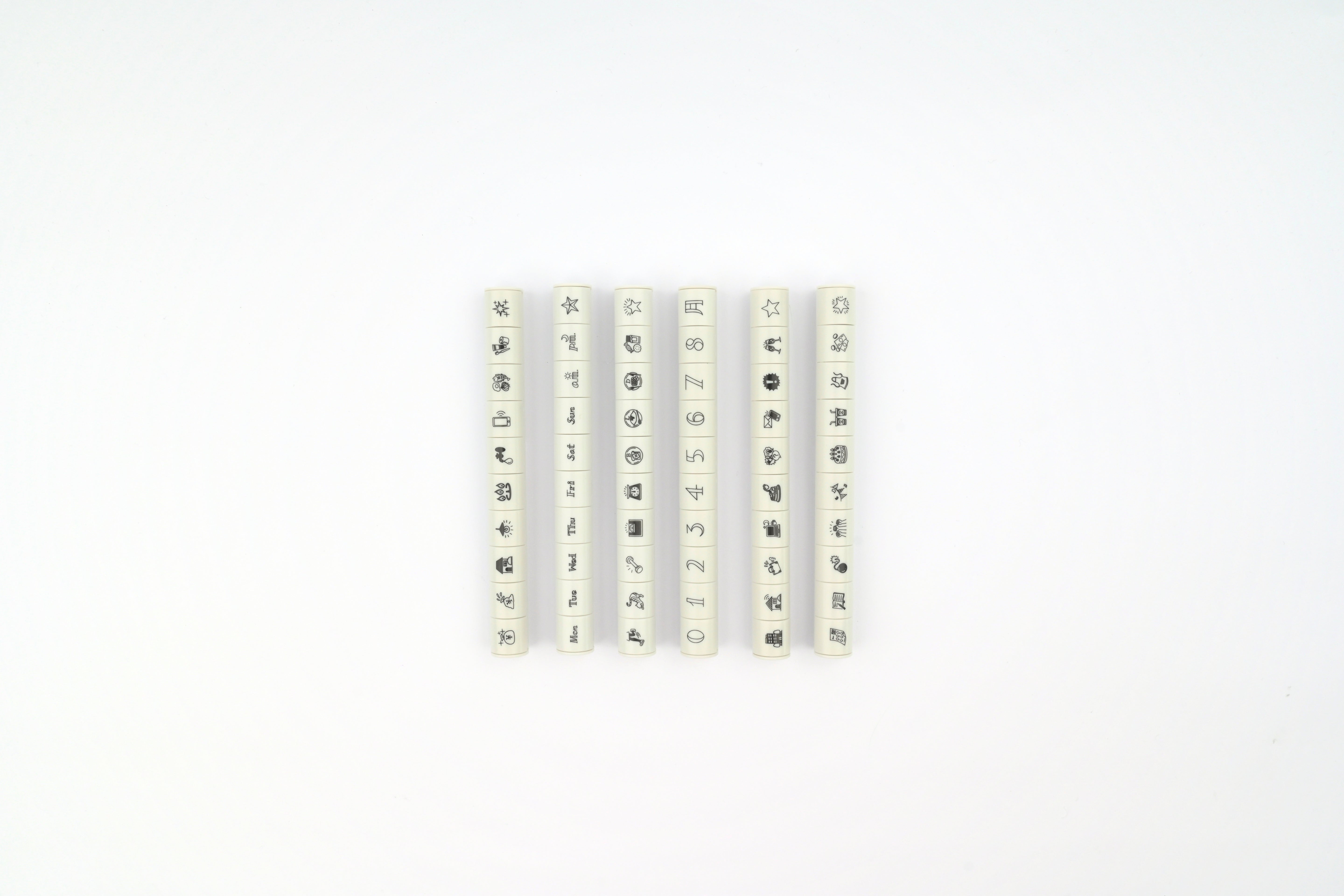Shachihata Allemore Nototo 10 Mini Stamp - Set of 10