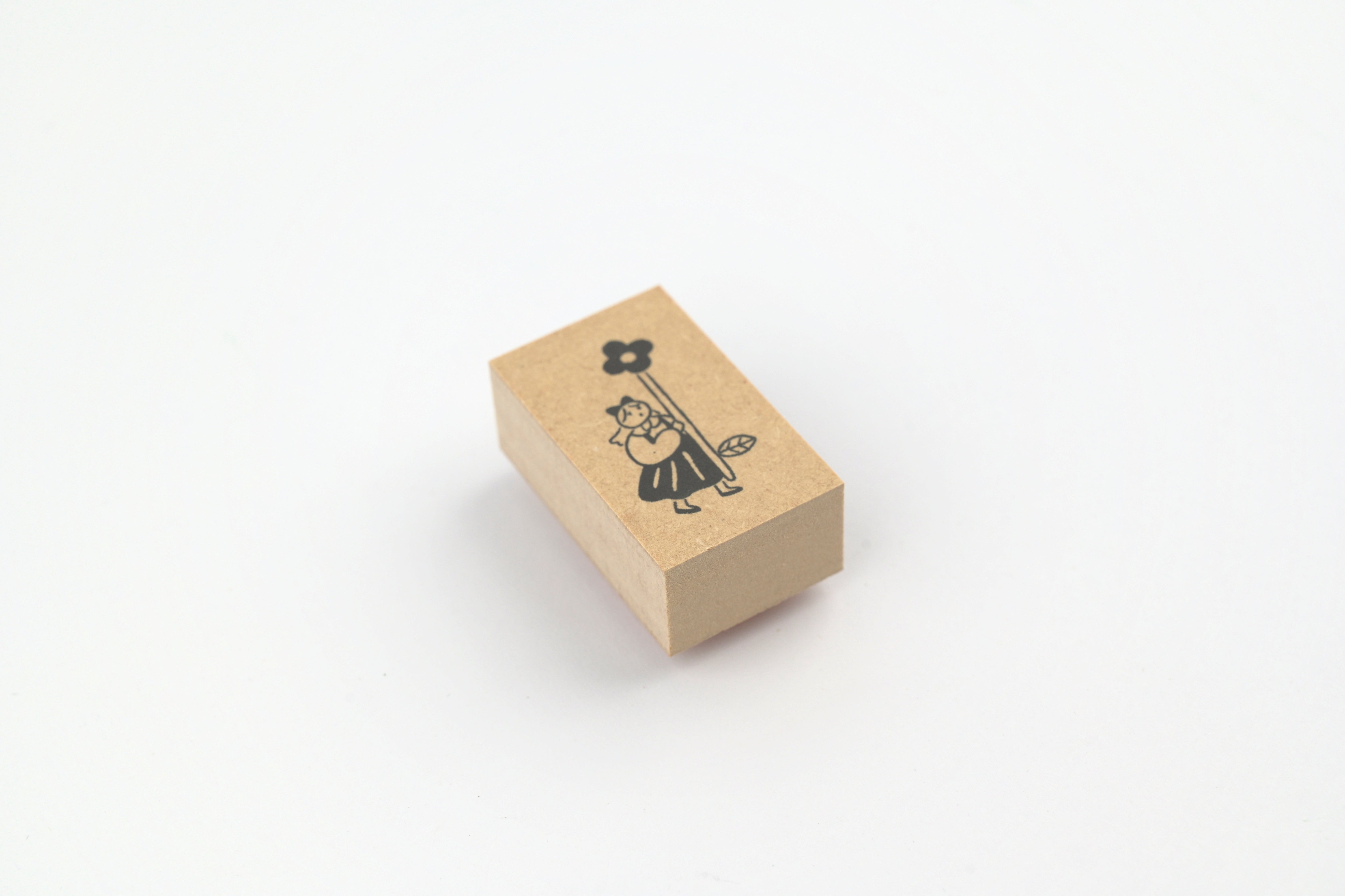Stamp Marche Rubber Stamp - Labetomo - Girl Flag