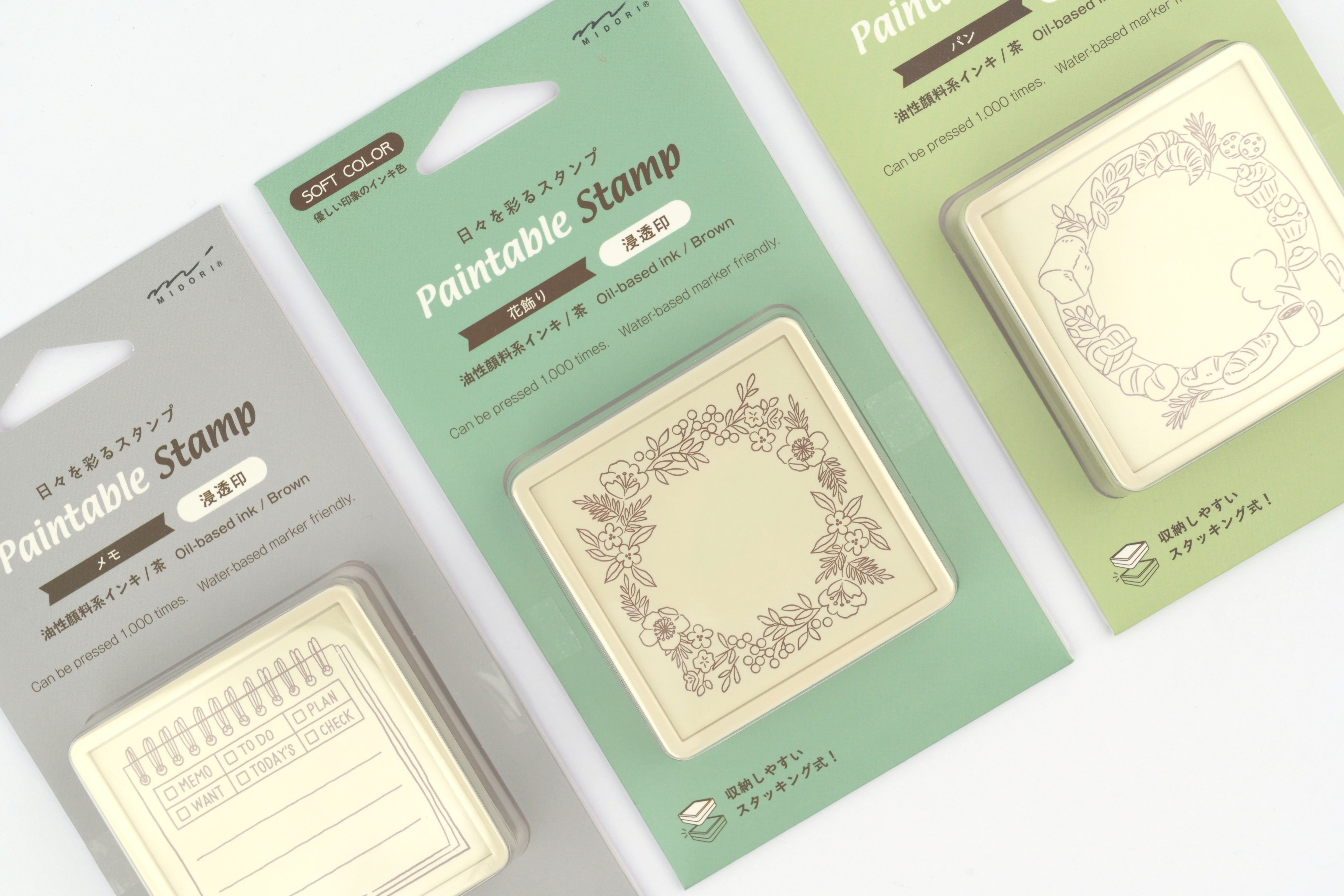 Midori Paintable Stamp - Brown Ink