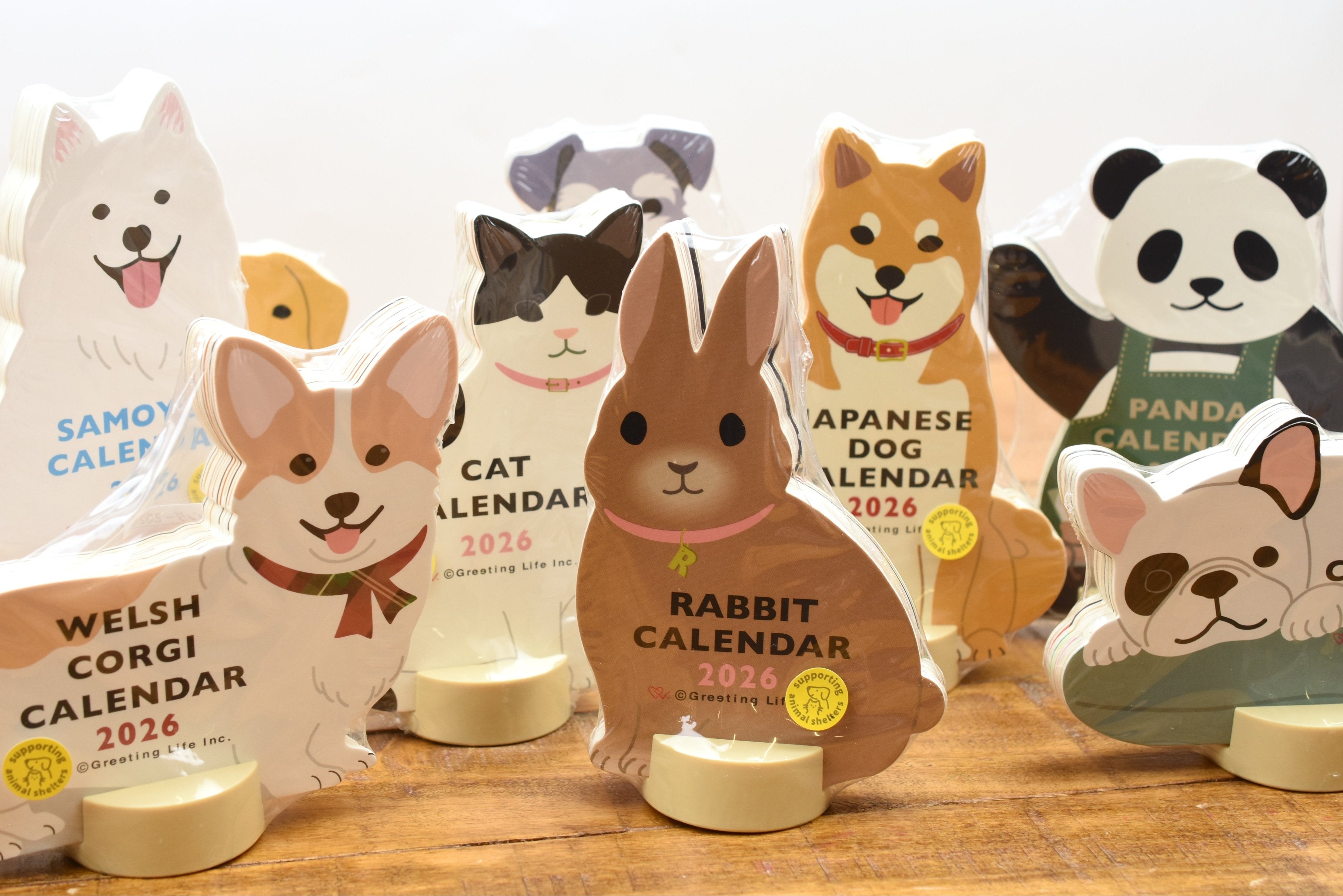 Greeting Life Animal Die-Cut Calendar 2026