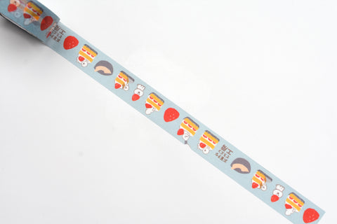 Furukawa Paper Pastry Animal Washi Tape - Shortcake