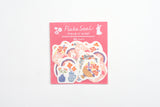 Furukawa Paper Flake Stickers - Flower and Rabbit