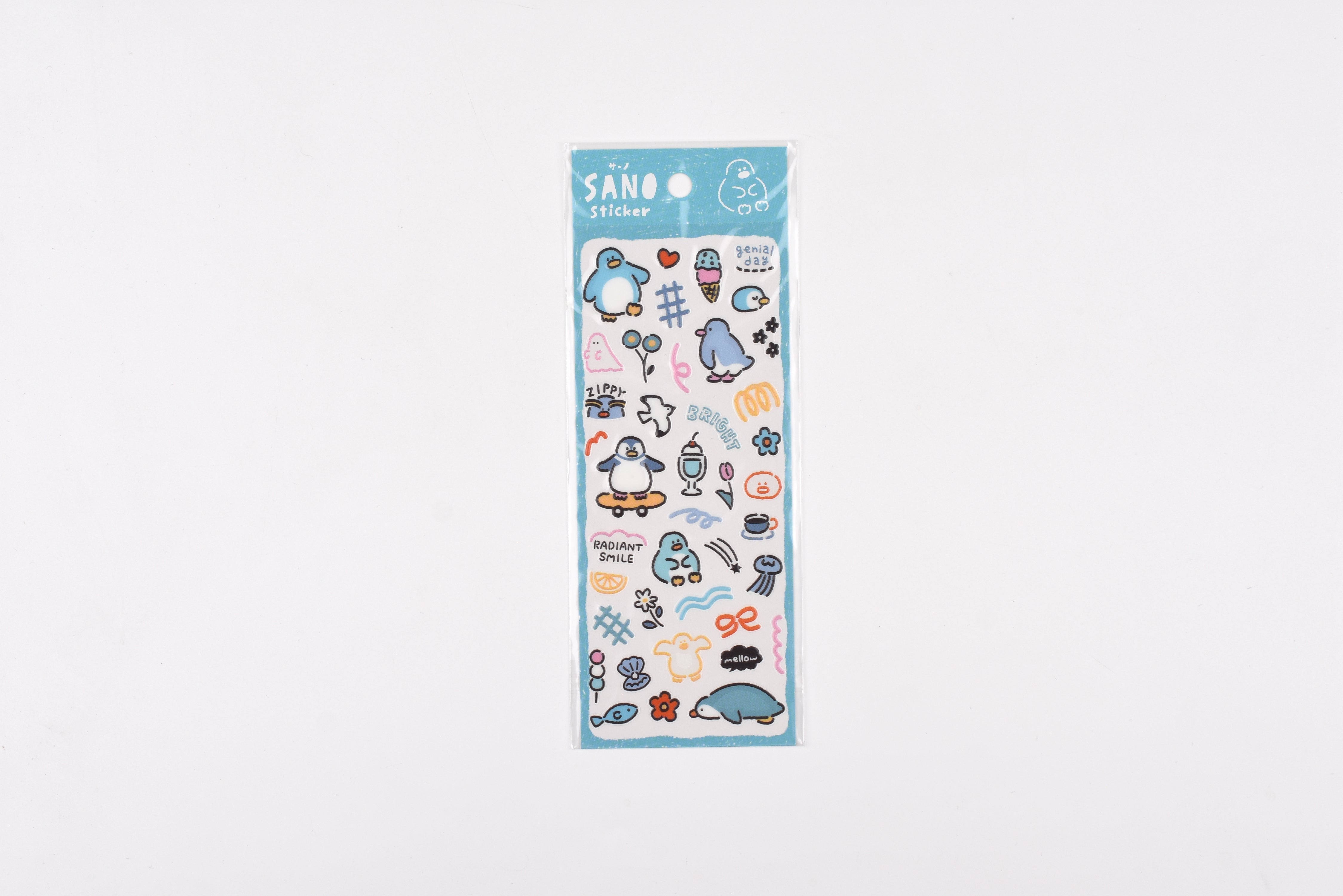 Mind Wave Sticker Sheet - Sano - Penguin