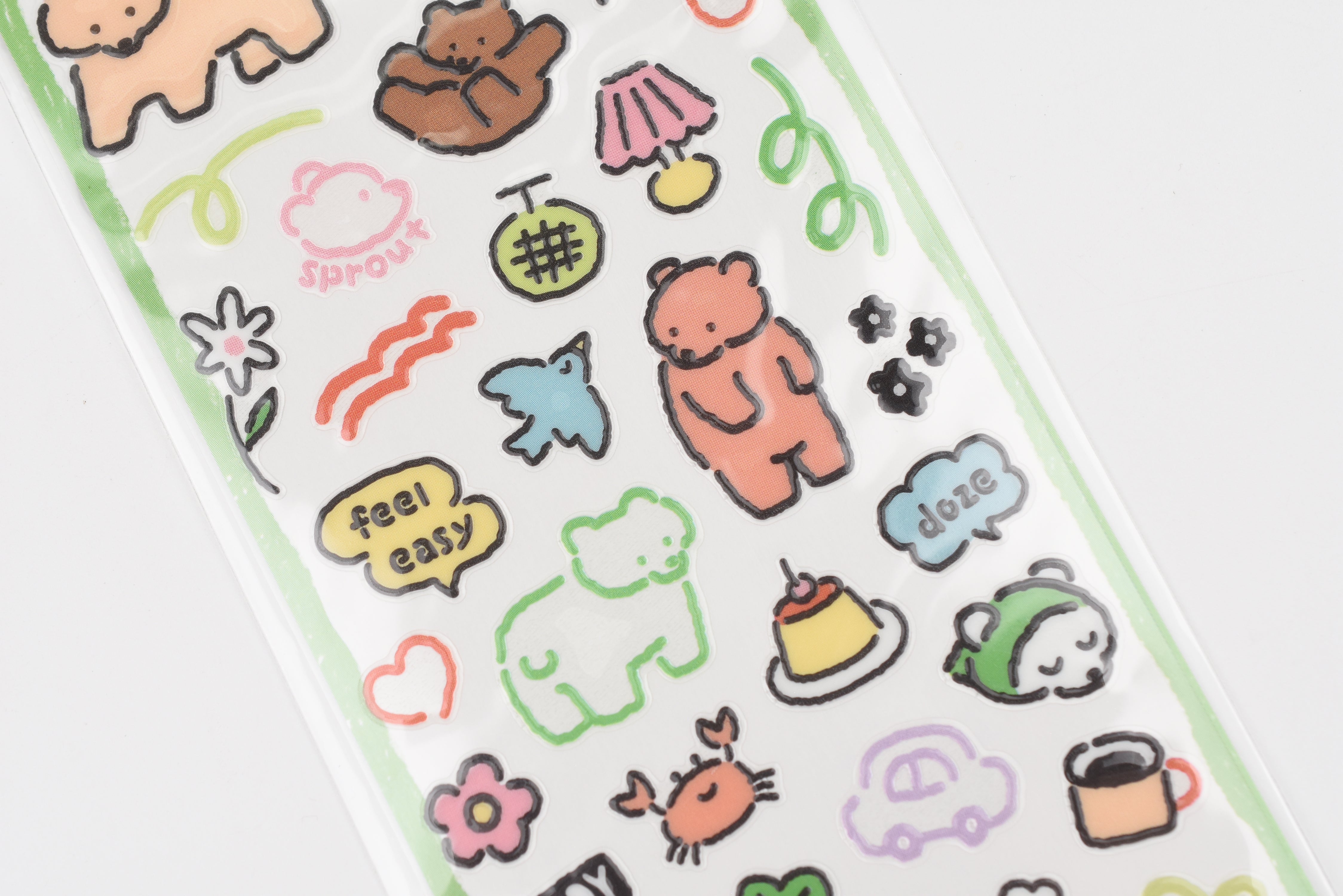 Mind Wave Sticker Sheet - Sano - Bear