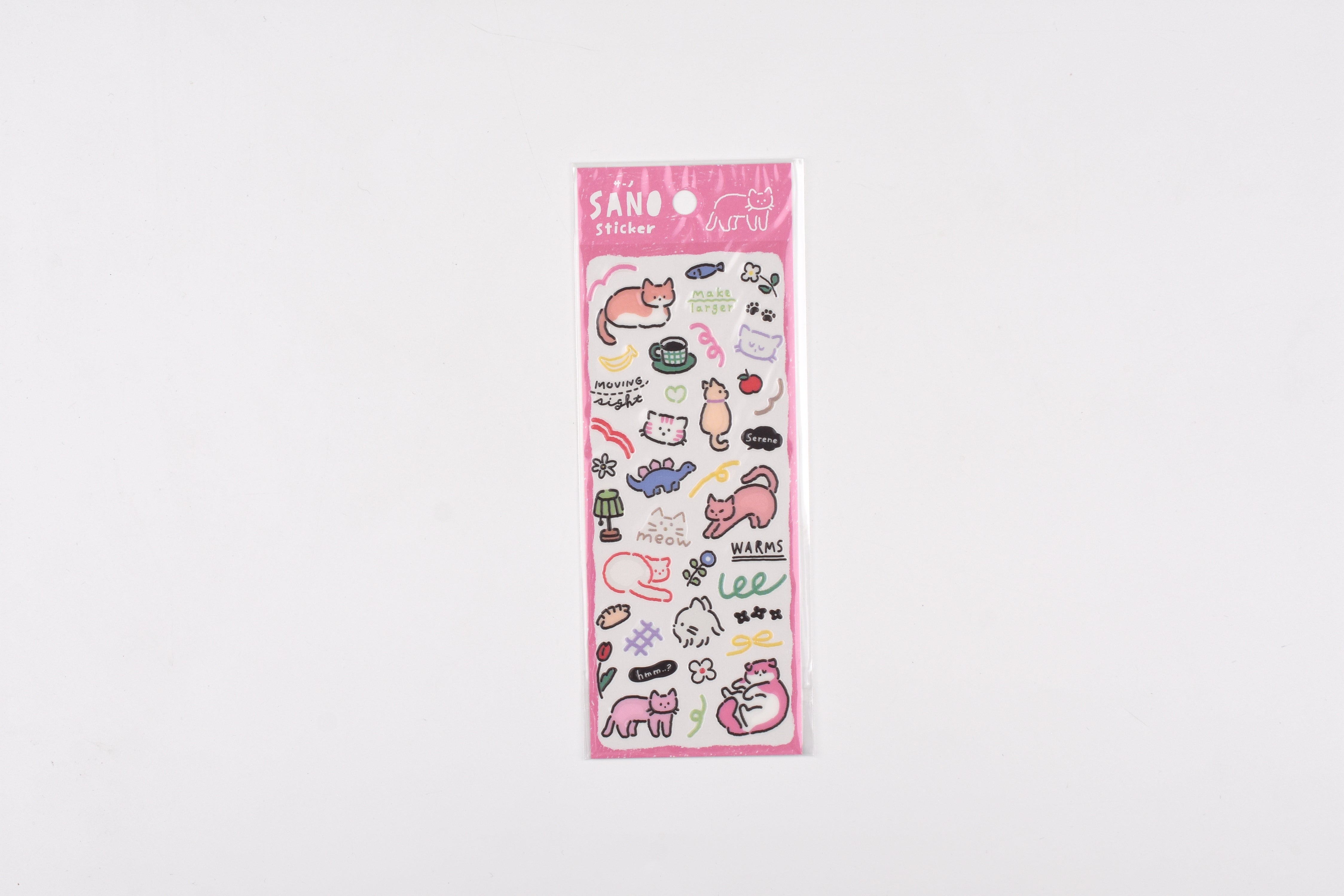 Mind Wave Sticker Sheet - Sano - Cat
