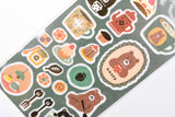 Furukawa Kira Seal Sticker - Cup and Bear